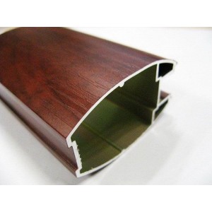 Wood grain aluminum profiles